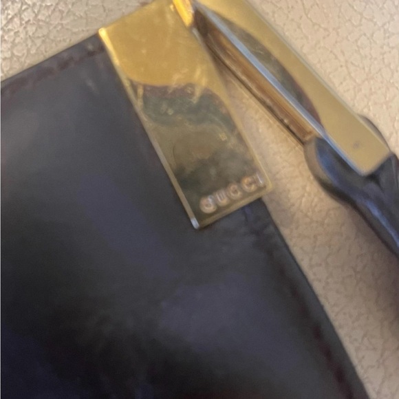 Gucci Black and Gold Leather Bag - Picture 2 of 7